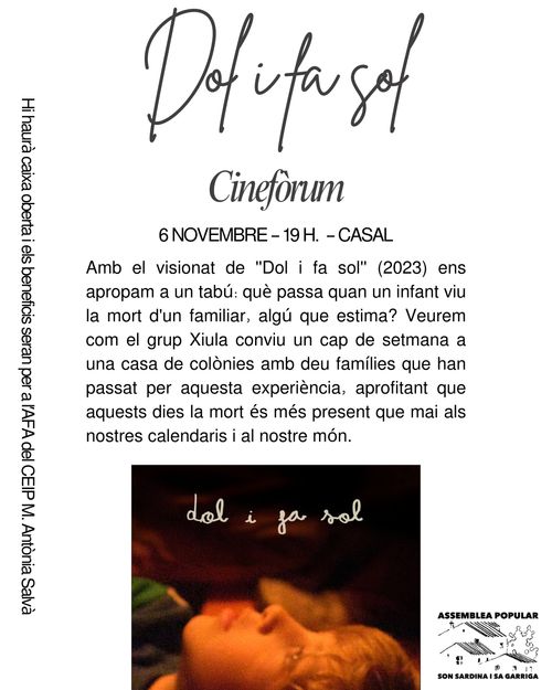 CINEFÒRUM DE L'ASSEMBLEA: DOL I FA SOL