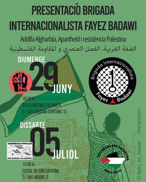 Presentació Brigada Internacionalista Fayez Badawi