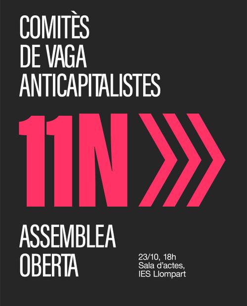 Assemblea oberta comités unitaris anticapitalistes 11N