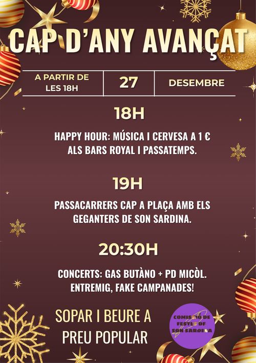 CAP D'ANY AVANÇAT: HORABAUXA SARDINER