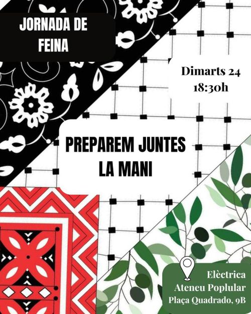 JORNADA DE FEINA MANIFESTACIÓ PER PALESTINA