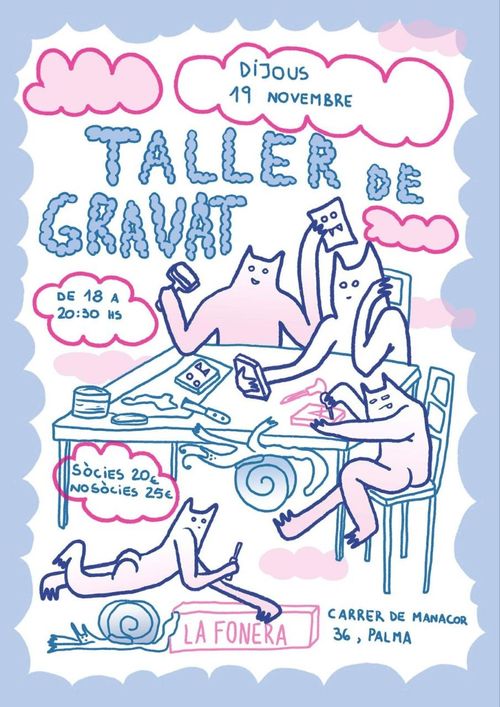 Taller de gravat en relleu