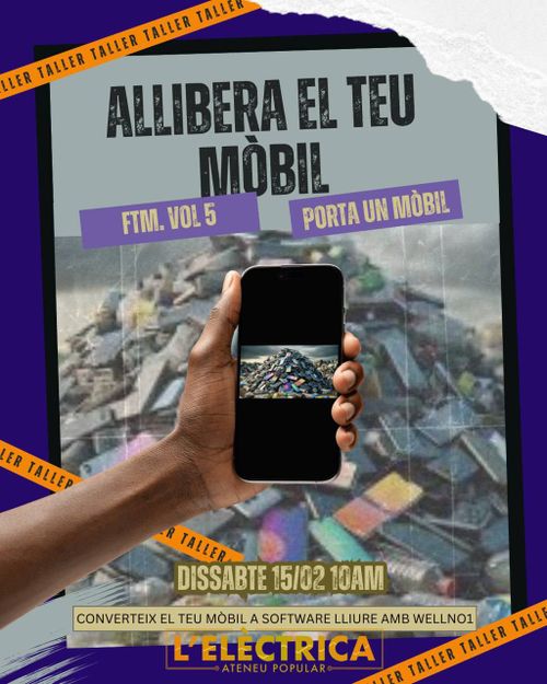 Cartell allibera el teu mòbil