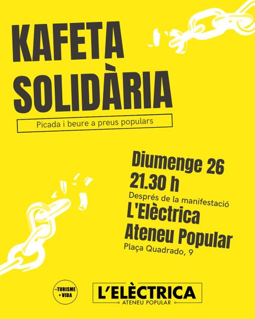 Kafeta solidària amb les detingudes per lluitar