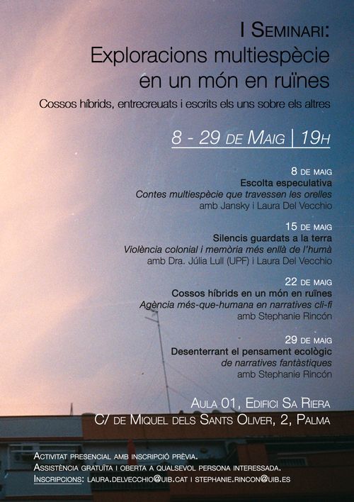 Exploracions Multiespècie en un món en ruïnes. Cossos híbrids, entrecreuats i escrits els uns sobre els altres.