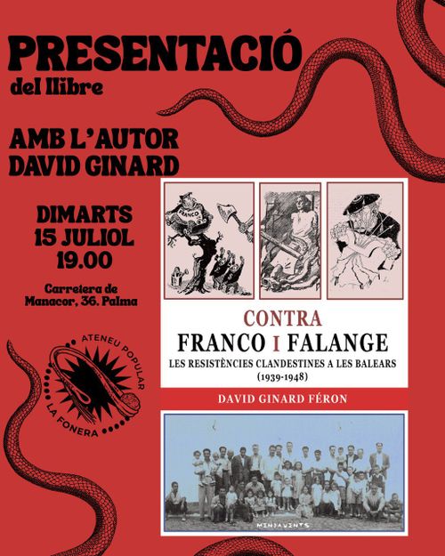 Presentació Contra Franco i la Falange amb David Ginard