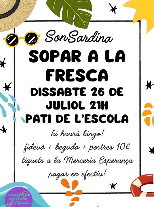 SOPAR A LA FRESCA PRE-FESTES