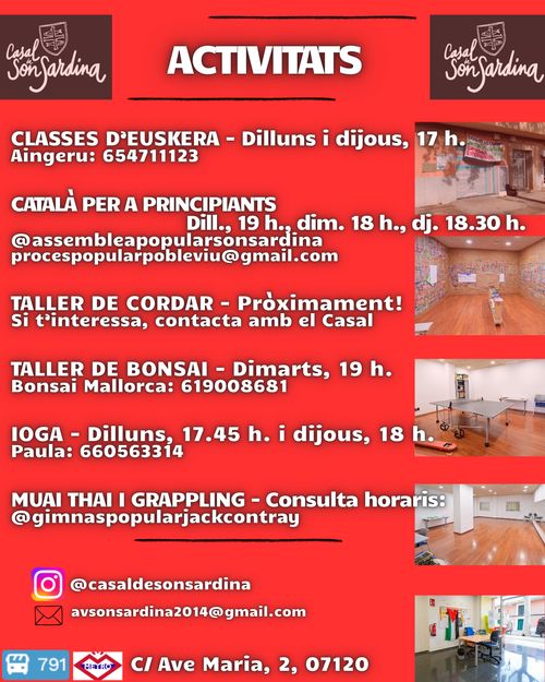 ACTIVITATS CASAL MARÇ