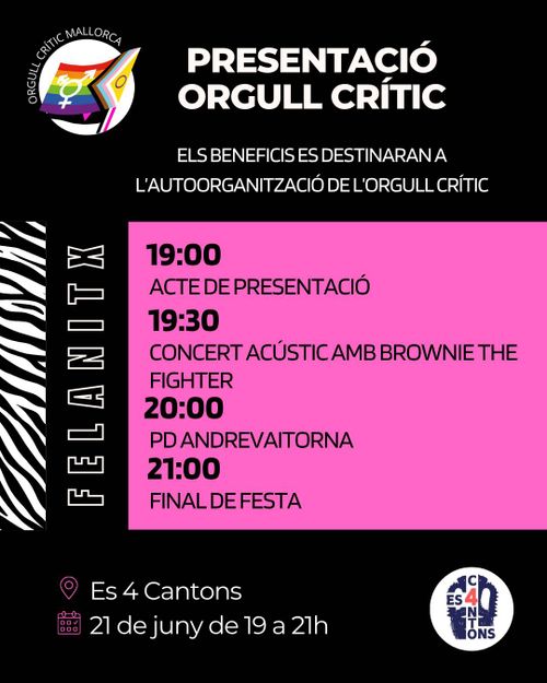 PRESENTACIÓ ORGULL CRÍTIC FELANITX