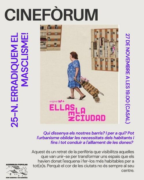 CINEFÒRUM 25-N: ''ELLAS EN LA CIUDAD''