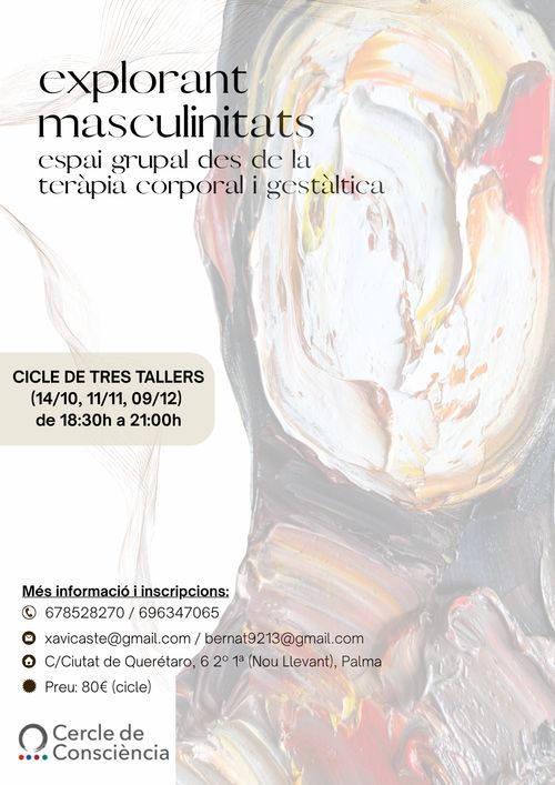 [taller] explorant masculinitats. espai grupal des de la teràpoia corporal i gestàltica